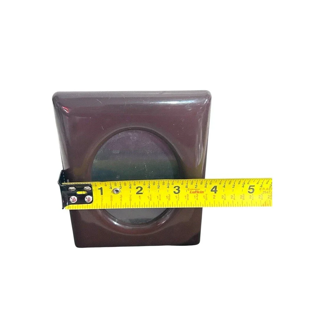 Vtg Brown Photo Frame Nu-Dell Plastics Corp 4.5